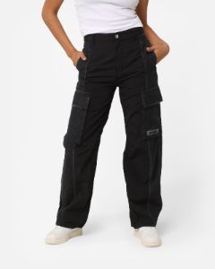 X-Girl Women's Denim Mixed Pants Black sold by Culture Kings