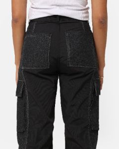 X-Girl Women's Denim Mixed Pants Black sold by Culture Kings