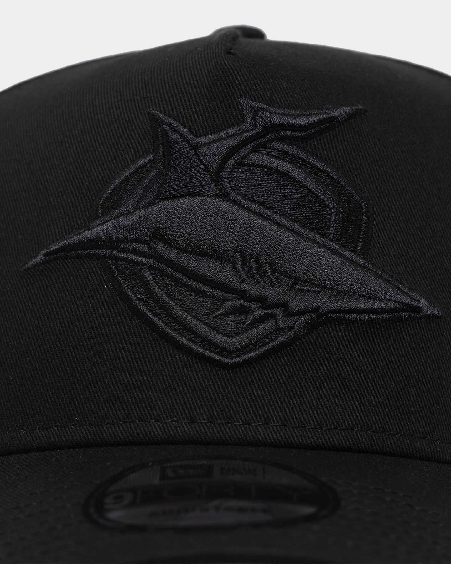 New Era Cronulla-Sutherland Sharks 'Black On Black' 9FORTY A-Frame Snapback Black sold by Culture Kings product image thumbnail 5