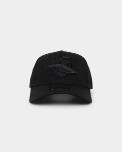 New Era Cronulla-Sutherland Sharks 'Black On Black' 9FORTY A-Frame Snapback Black sold by Culture Kings