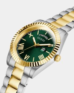 Guess Mainline Connoisseur Watch Silver/Gold/Green sold by Culture Kings