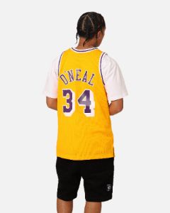 Mitchell & Ness Los Angeles Lakers Shaquille O'Neal '96-'97 #34 Swingman Jersey Yellow sold by Culture Kings