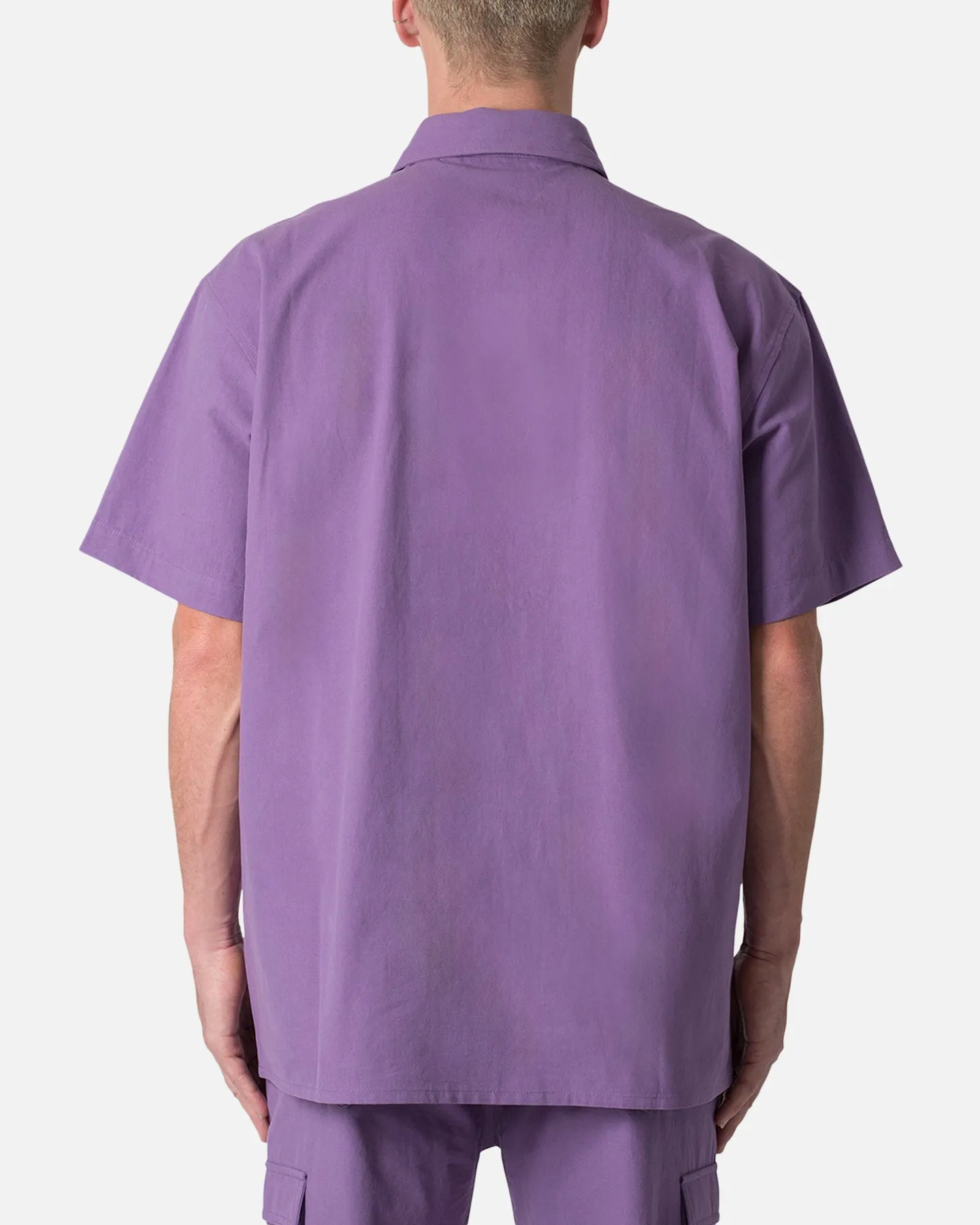 MNML Collared Button Up Shirt Purple sold by Culture Kings product image thumbnail 4