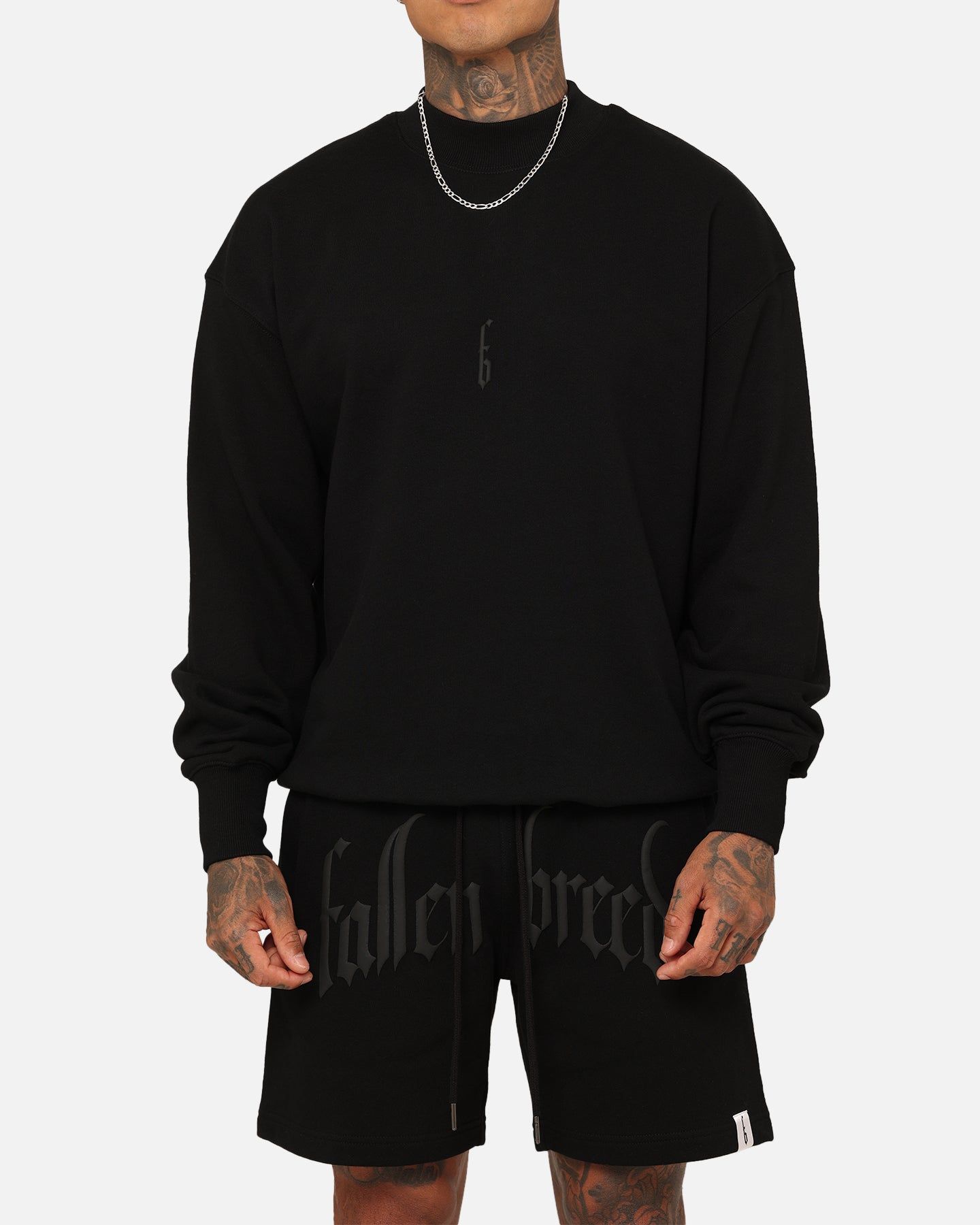 Fallen Breed Monogram Crewneck Black/Black sold by Culture Kings product image thumbnail 4
