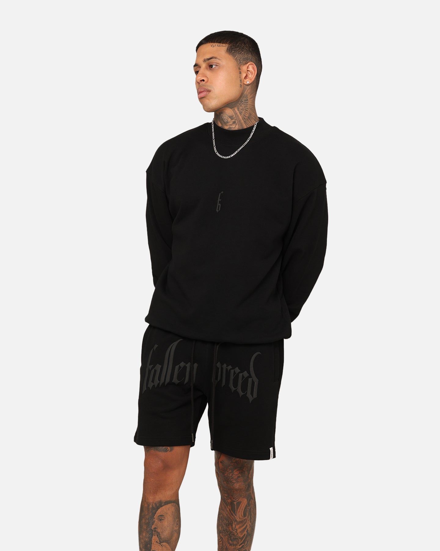 Fallen Breed Monogram Crewneck Black/Black sold by Culture Kings product image thumbnail 2