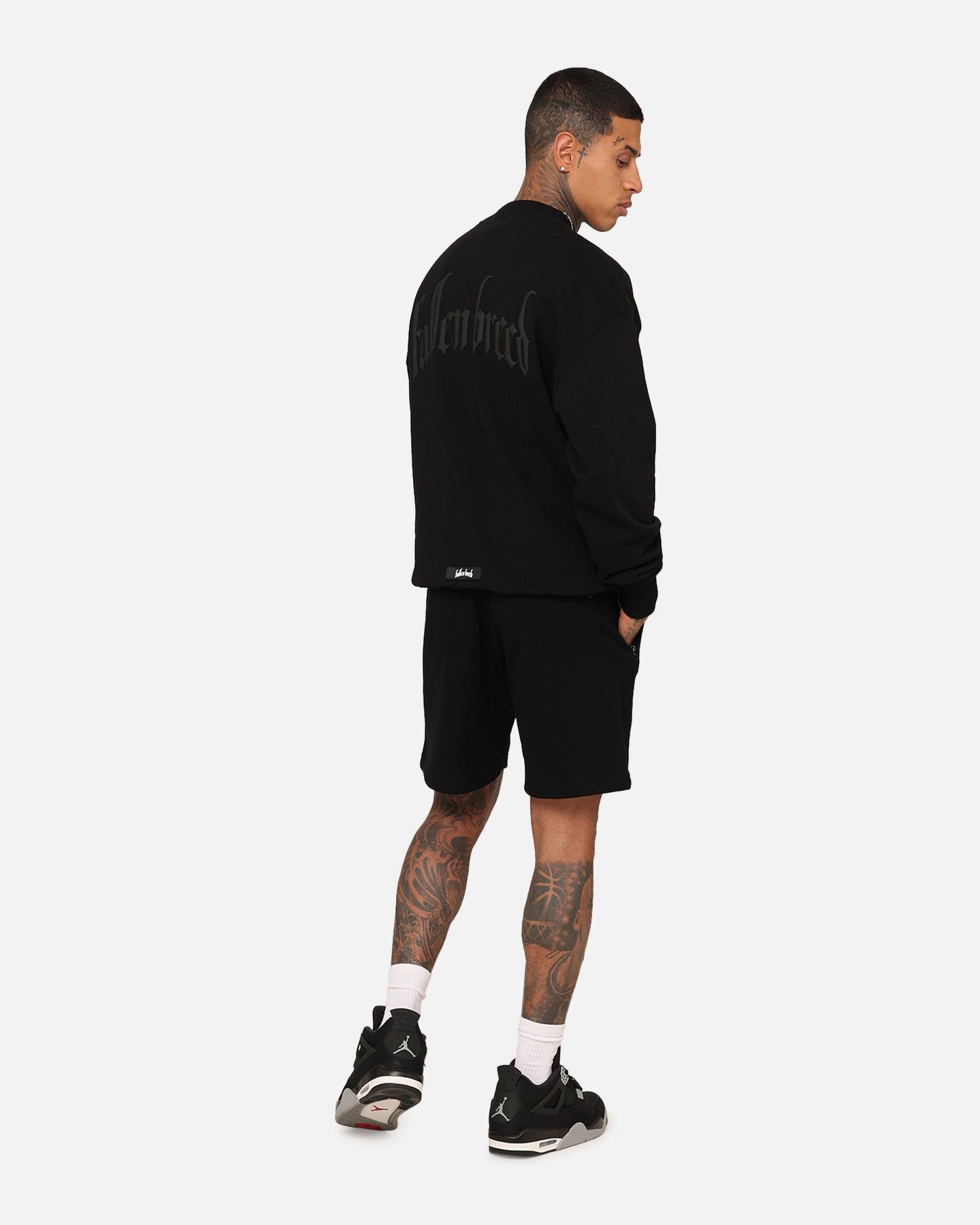 Fallen Breed Monogram Crewneck Black/Black sold by Culture Kings product image thumbnail 3