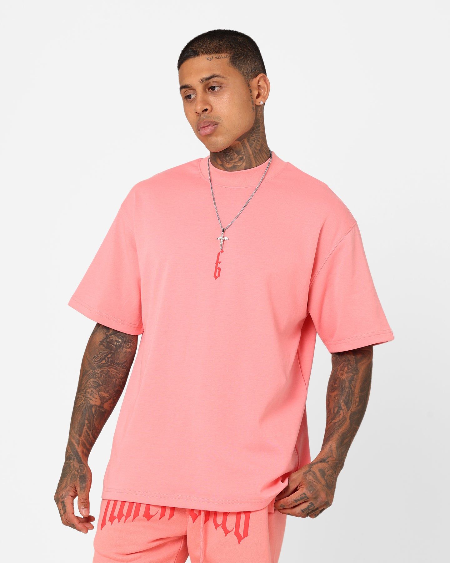 Fallen Breed Monogram T-Shirt Pink/Red sold by Culture Kings