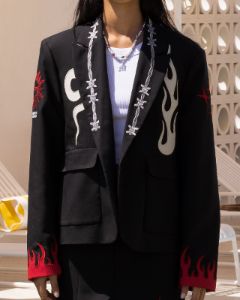 Loiter Western Blazer Jacket Black sold by Culture Kings