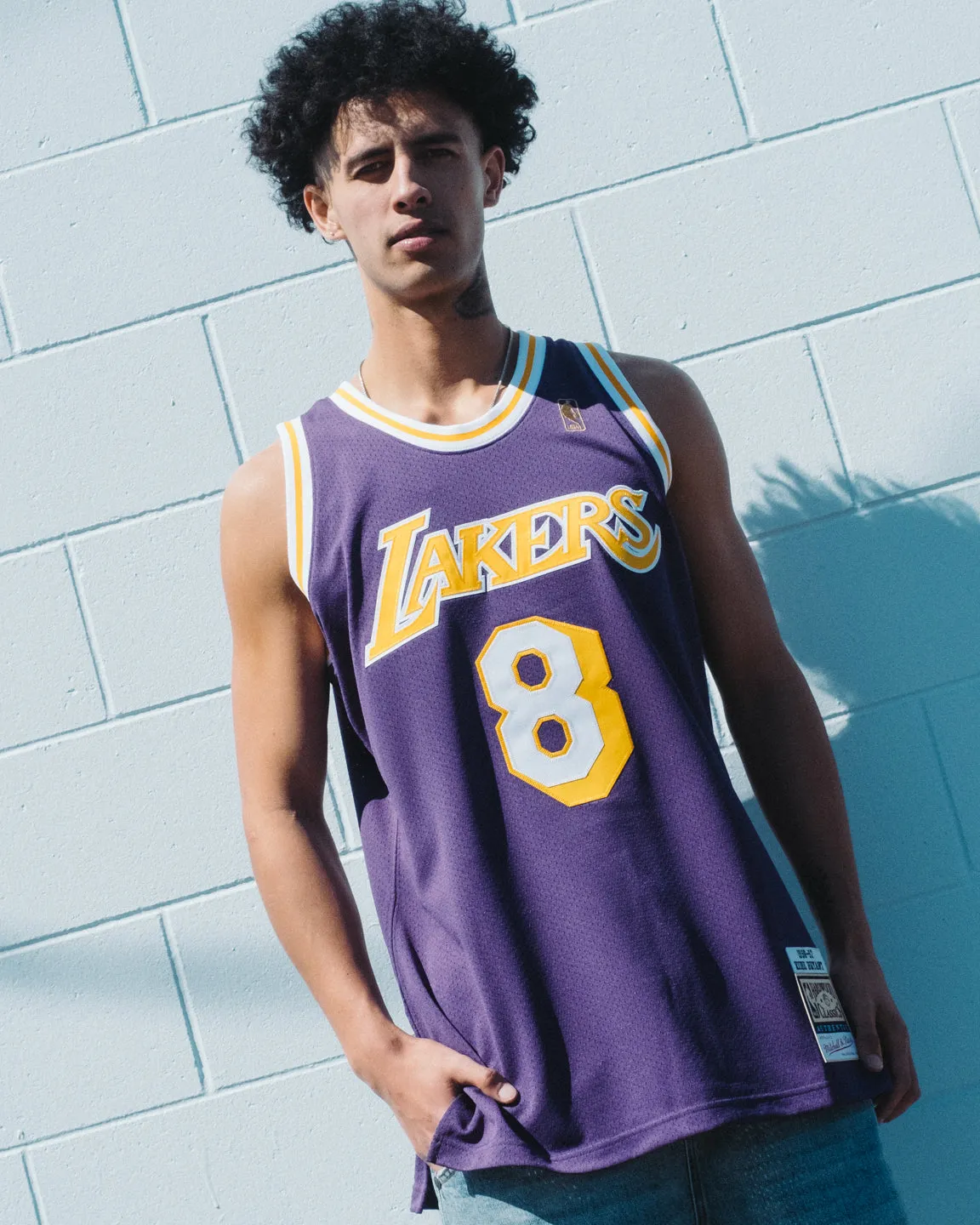 MITCHELL & NESS LOS ANGELES LAKERS KOBE BRYANT #8 96'-97' AUTHENTIC NBA JERSEY PURPLE sold by Culture Kings