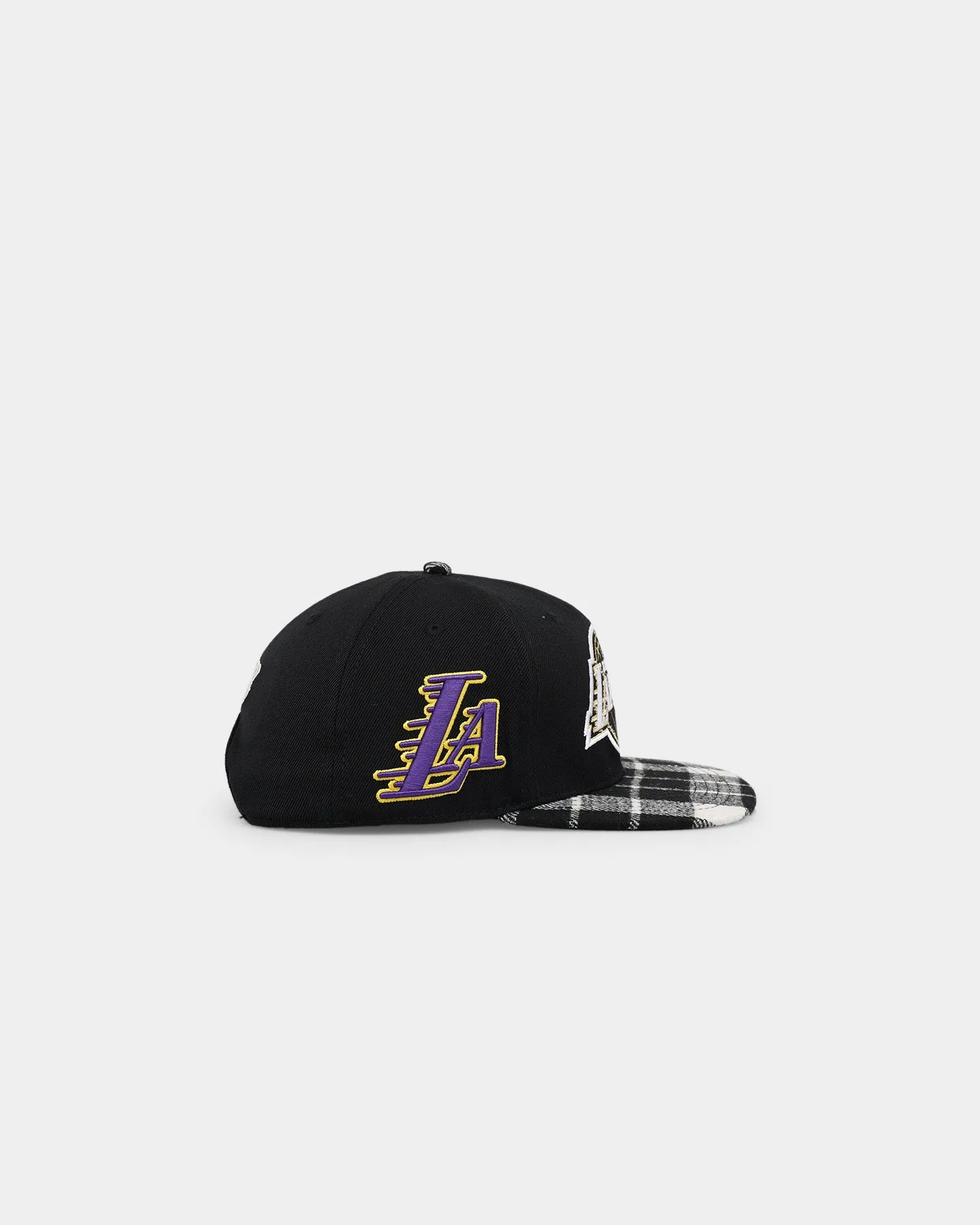 Pro Standard Los Angeles Lakers Prep Plaid Brim Snapback Black sold by Culture Kings product image thumbnail 3