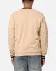 Tommy Jeans TJM Reg Tipping Varsity Crewneck Tawny Sand sold by Culture Kings