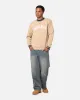 Tommy Jeans TJM Reg Tipping Varsity Crewneck Tawny Sand sold by Culture Kings