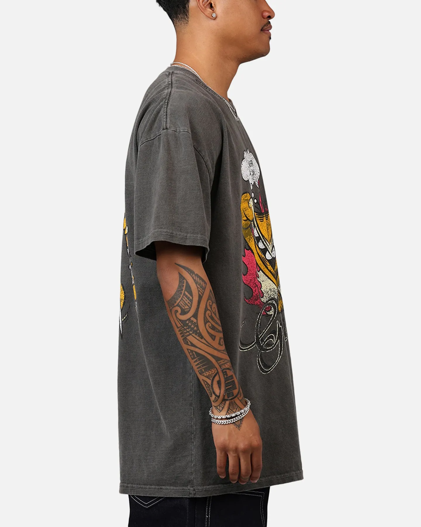 Vintage Goat Crew X Garfield Smiling Cat Heavyweight T-Shirt Vintage Black Wash sold by Culture Kings product image thumbnail 4