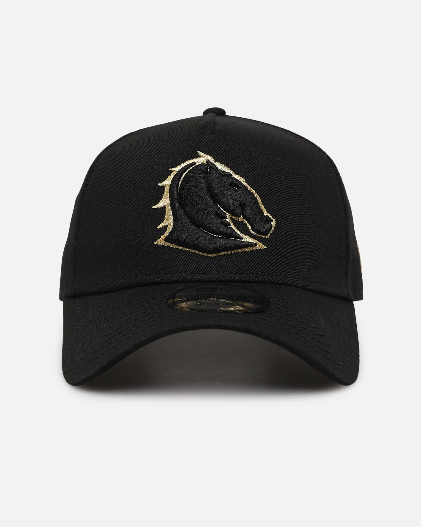 New Era Brisbane Broncos 9FORTY A-Frame Snapback Black/Gold sold by Culture Kings