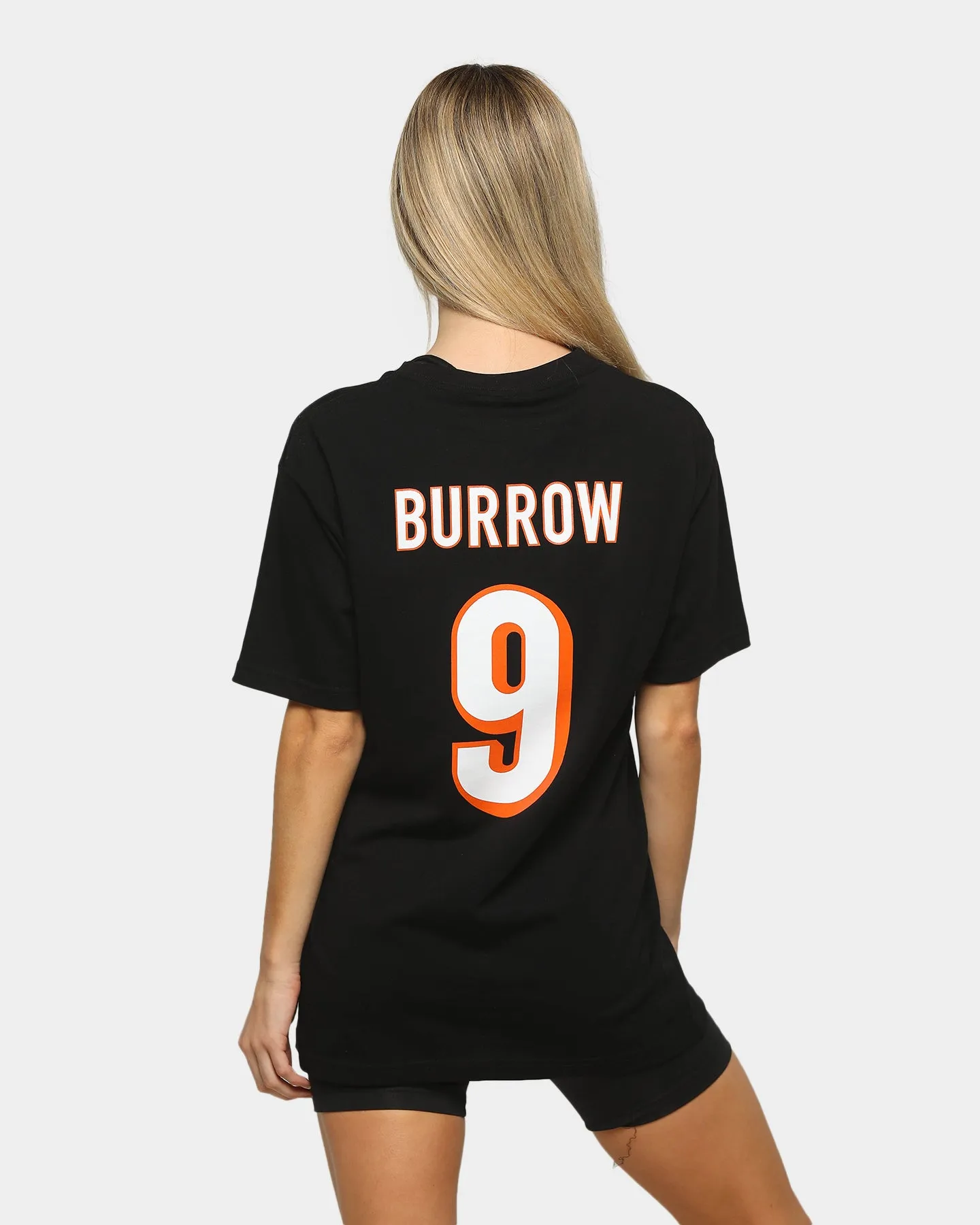Mitchell & Ness Cincinnati Bengals Joe Burrow 9 NFL T-Shirt Black sold by Culture Kings