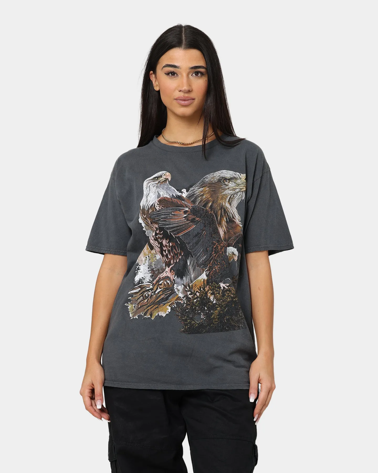 American Thrift OG Eagles T-Shirt Off Black sold by Culture Kings