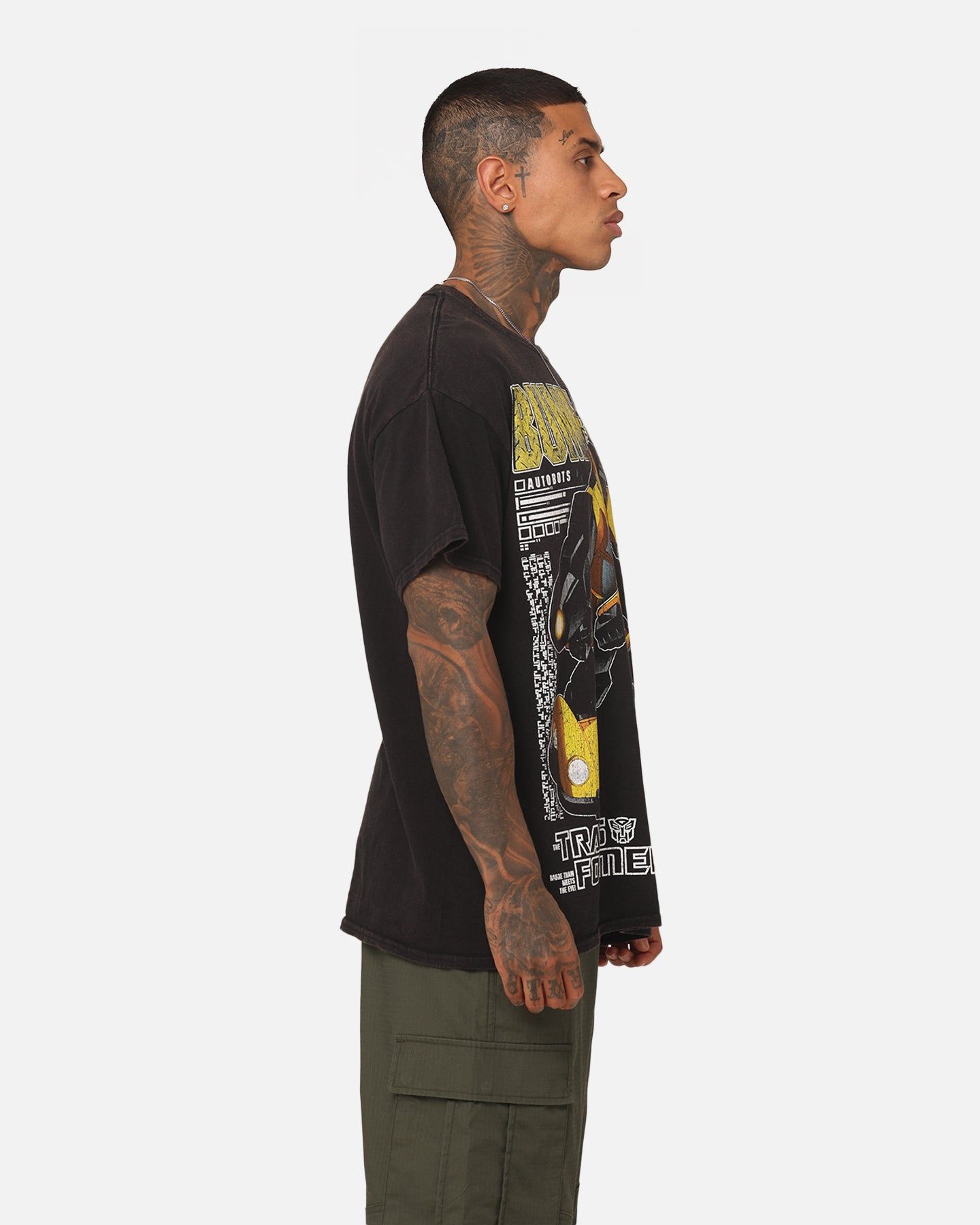 Goat Crew X Transformers Bumble Bee Vintage T-Shirt Black Wash sold by Culture Kings product image thumbnail 5