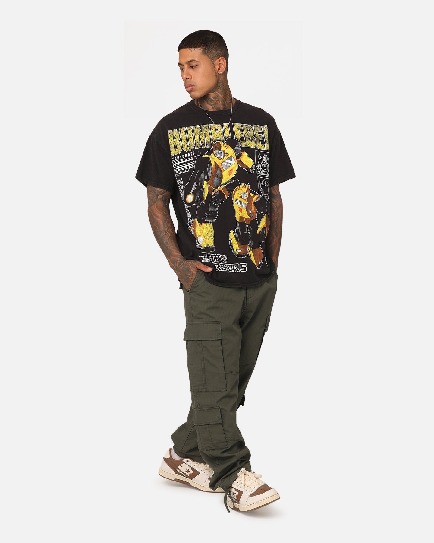 Goat Crew X Transformers Bumble Bee Vintage T-Shirt Black Wash sold by Culture Kings product image thumbnail 2