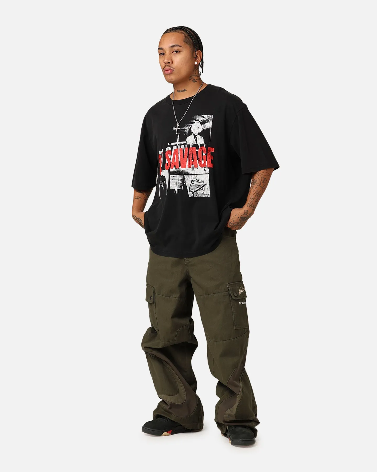 21 Savage American Dream T-Shirt Washed Black sold by Culture Kings product image thumbnail 3