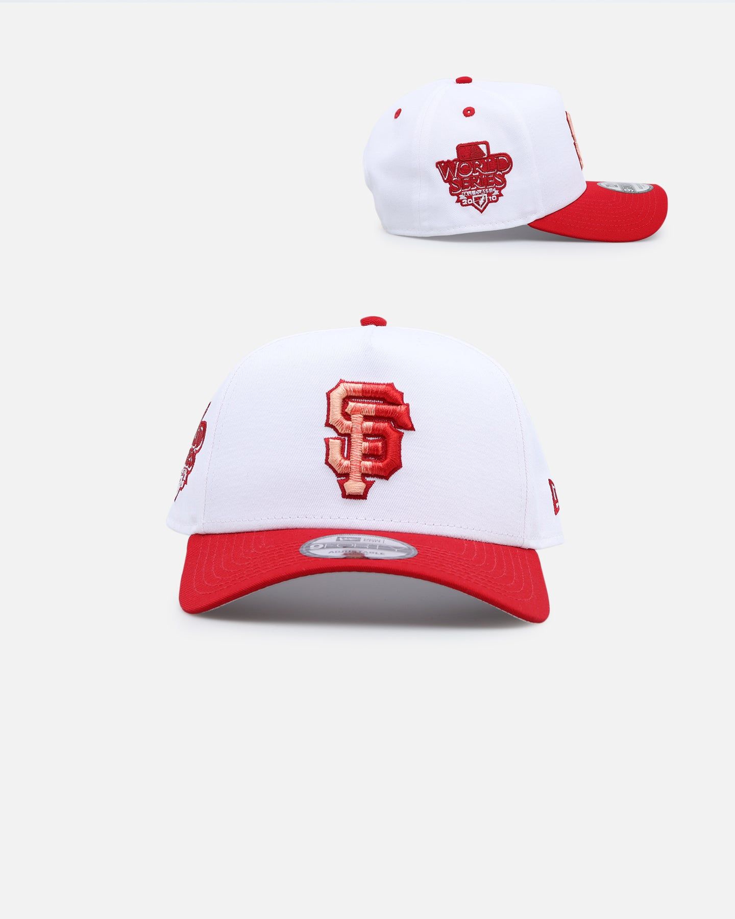 New Era San Francisco Giants 'Satin Blaze' 9FORTY A-Frame Snapback White/Scarlet sold by Culture Kings