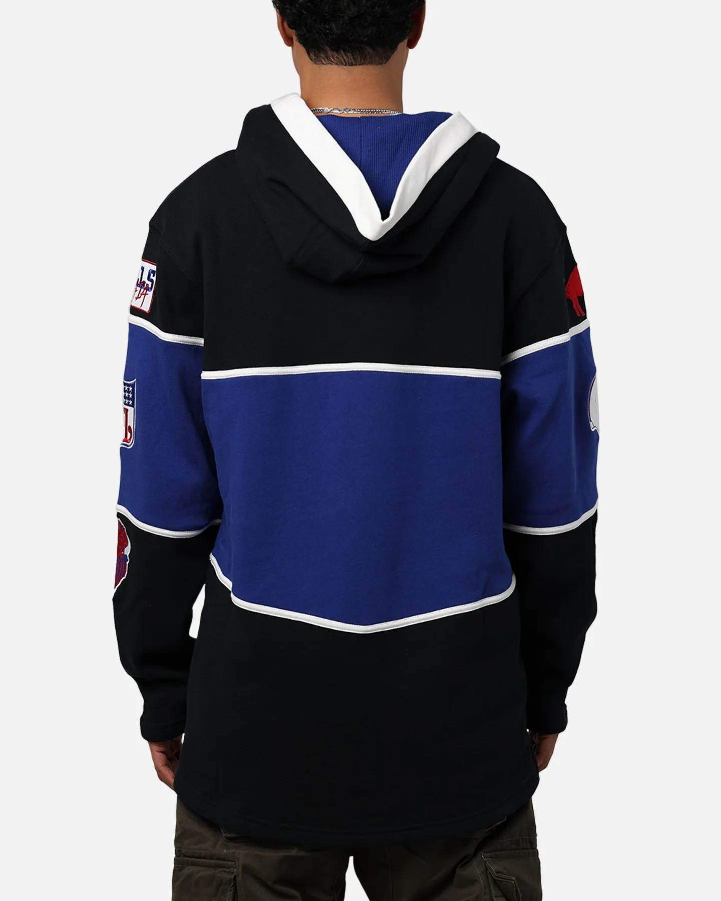 47 Brand Buffalo Bills NFL + Legacy Lacer Hoodie Jet Black sold by Culture Kings product image thumbnail 3