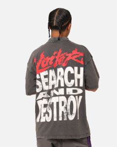 Loiter Search And Destroy Oversized T-Shirt Charcoal Grey sold by Culture Kings