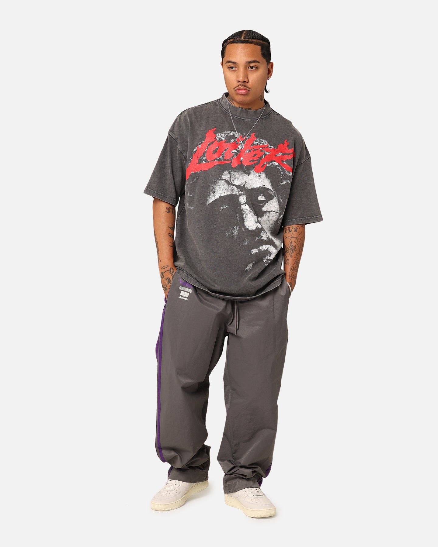 Loiter Search And Destroy Oversized T-Shirt Charcoal Grey sold by Culture Kings product image thumbnail 3