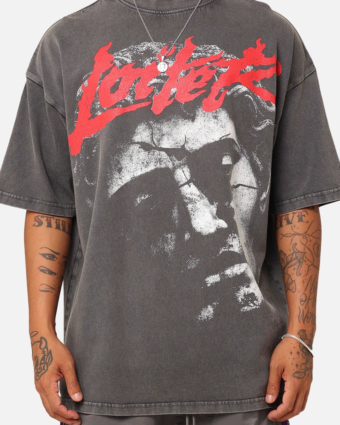 Loiter Search And Destroy Oversized T-Shirt Charcoal Grey sold by Culture Kings product image thumbnail 4