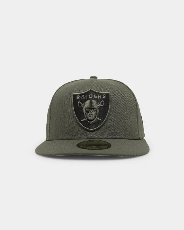 New Era Las Vegas Raiders 'Olive Black' 59FIFTY Fitted Olive/Black sold by Culture Kings