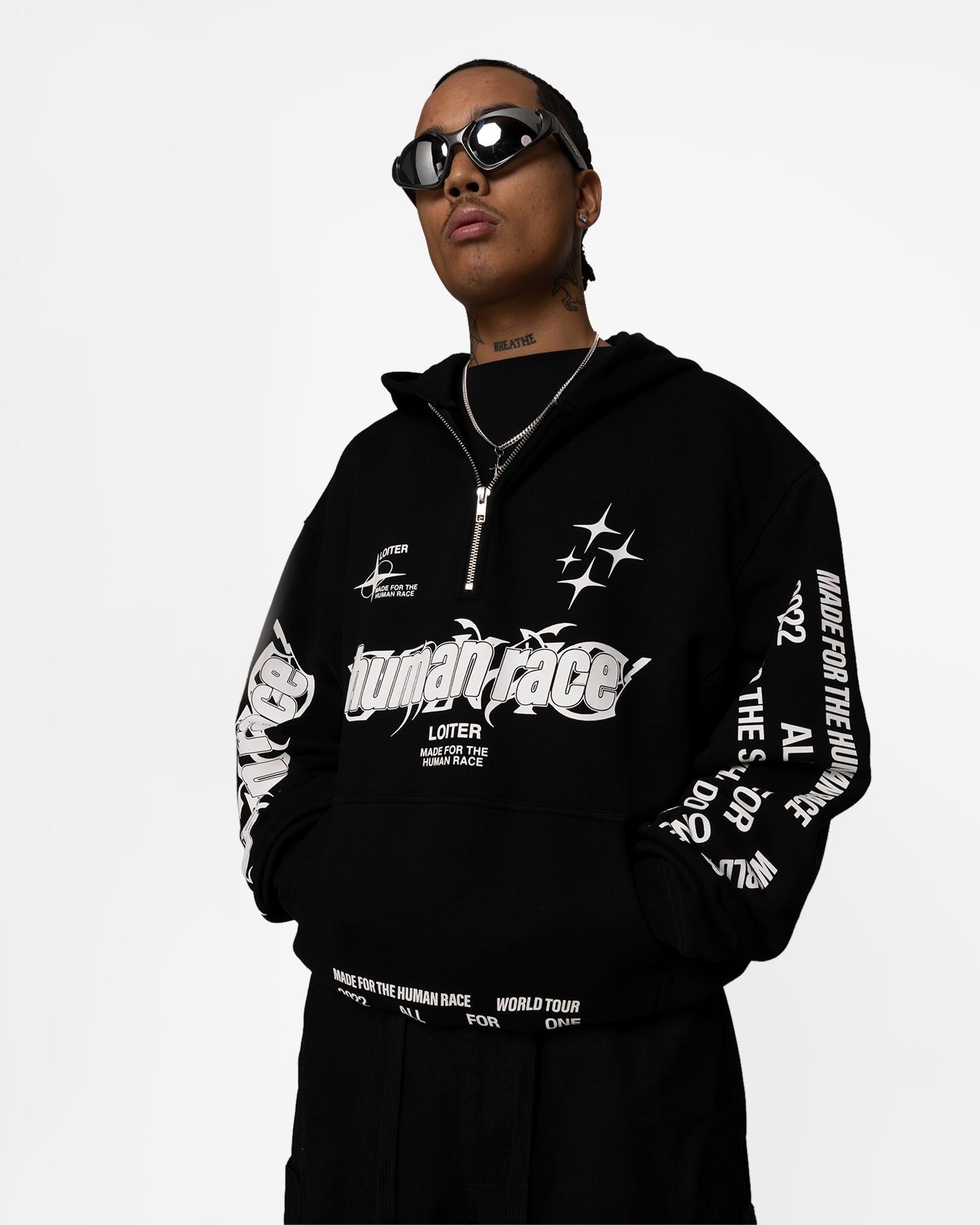 Loiter Rave Zip Hoodie Black sold by Culture Kings product image thumbnail 3
