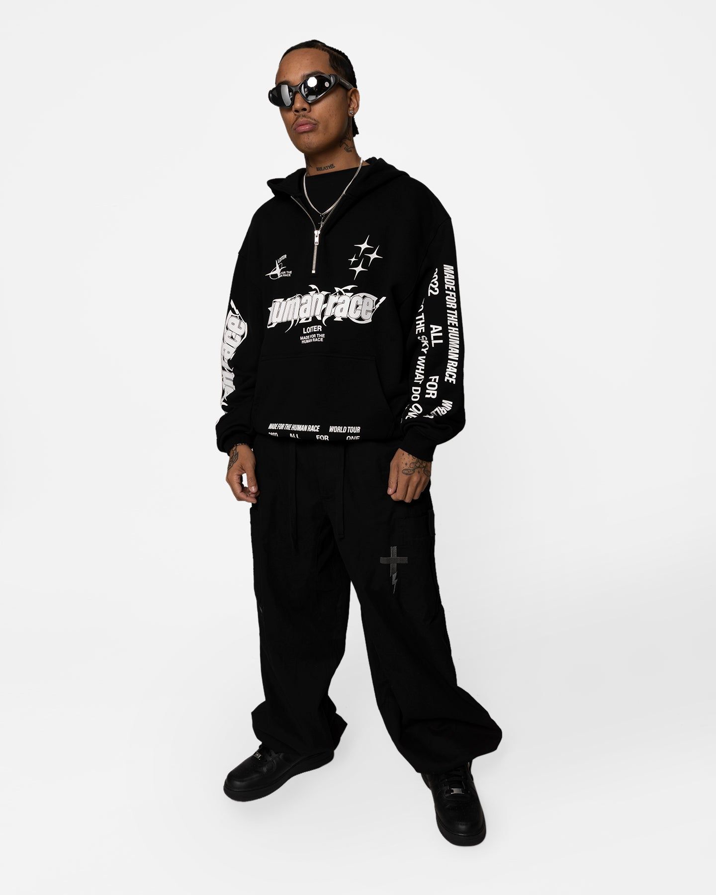 Loiter Rave Zip Hoodie Black sold by Culture Kings product image thumbnail 2