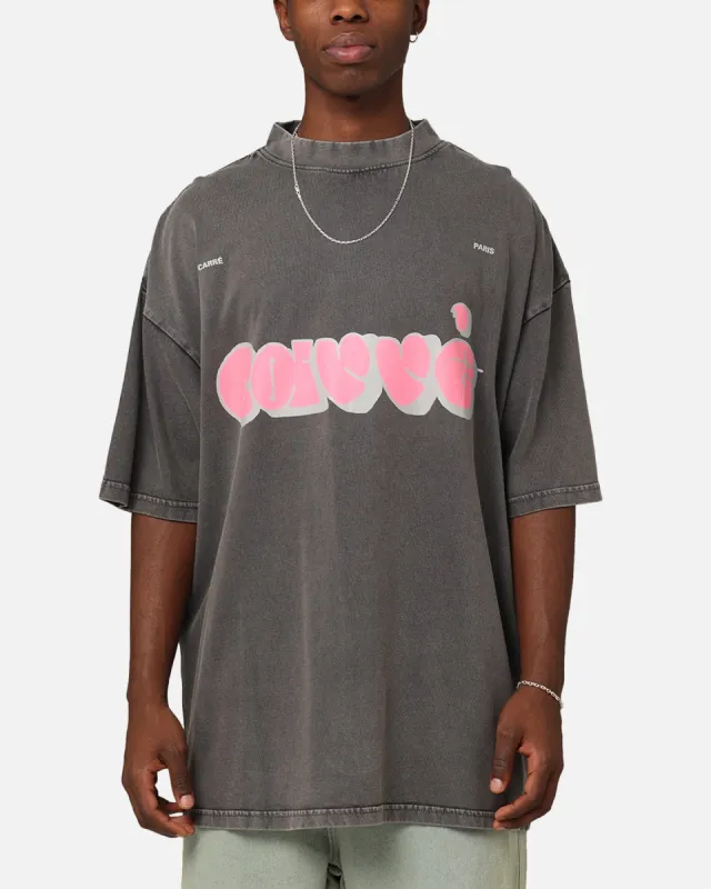 Carré Experienced Mock Oversized T-Shirt Washed Charcoal sold by Culture Kings