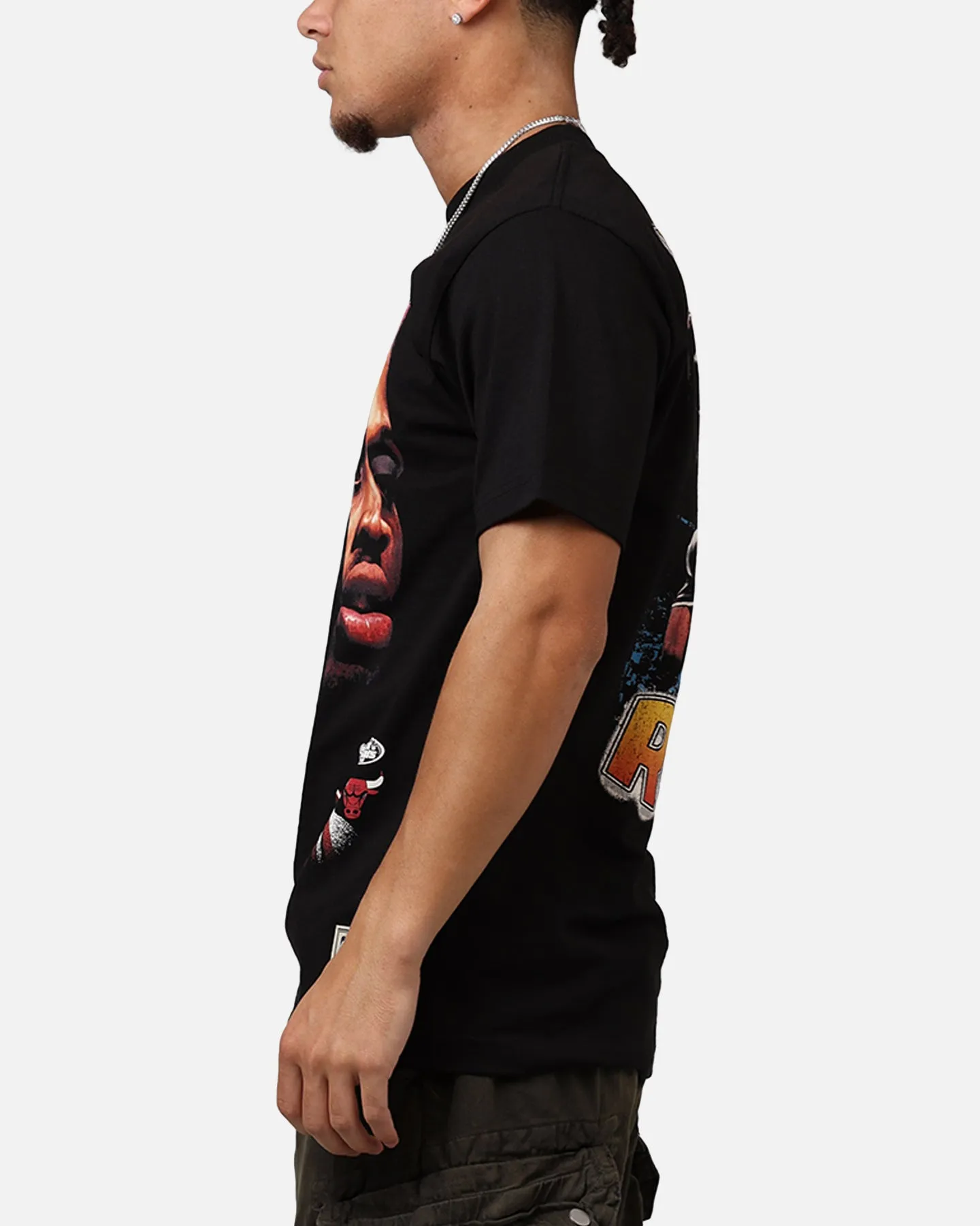 Mitchell & Ness Chicago Bulls Dennis Rodman Big Head T-Shirt Black sold by Culture Kings product image thumbnail 5
