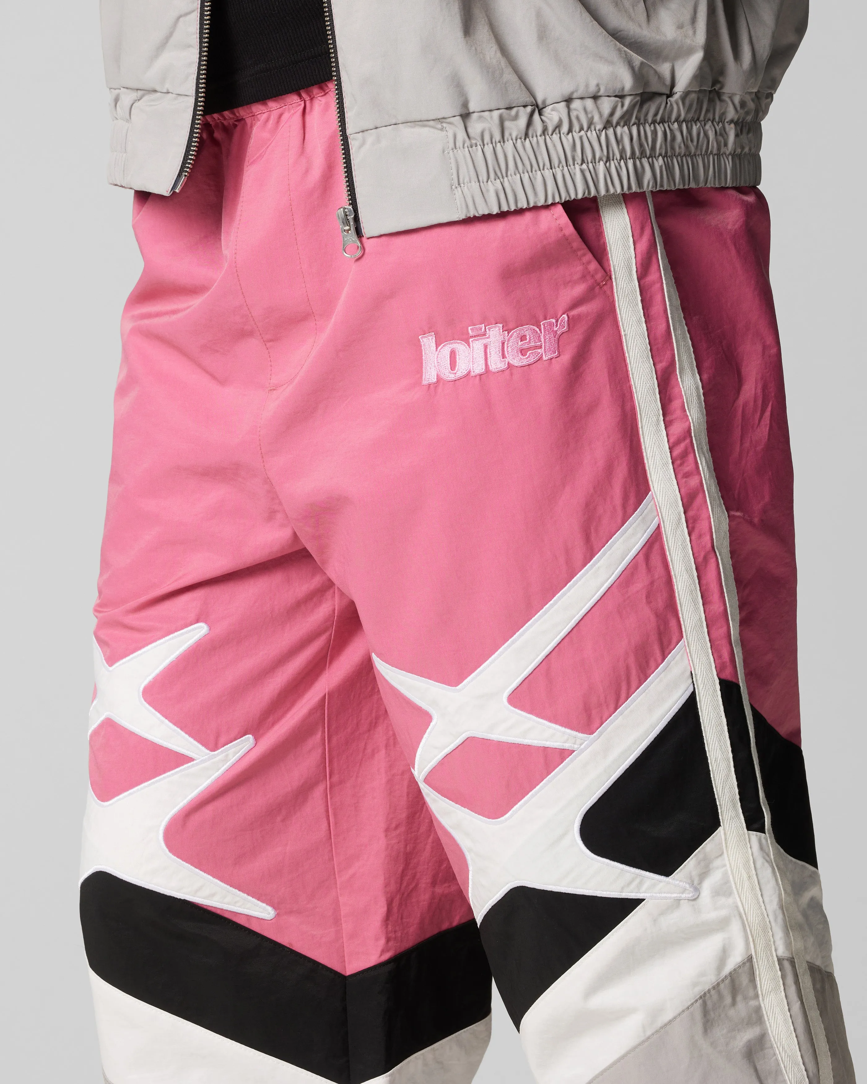 Loiter Hybrid Trackpants Pink/Grey sold by Culture Kings product image thumbnail 3