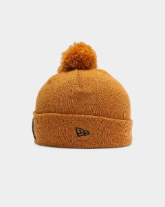 New Era New York Yankees Pom Knit Beanie Wheat sold by Culture Kings