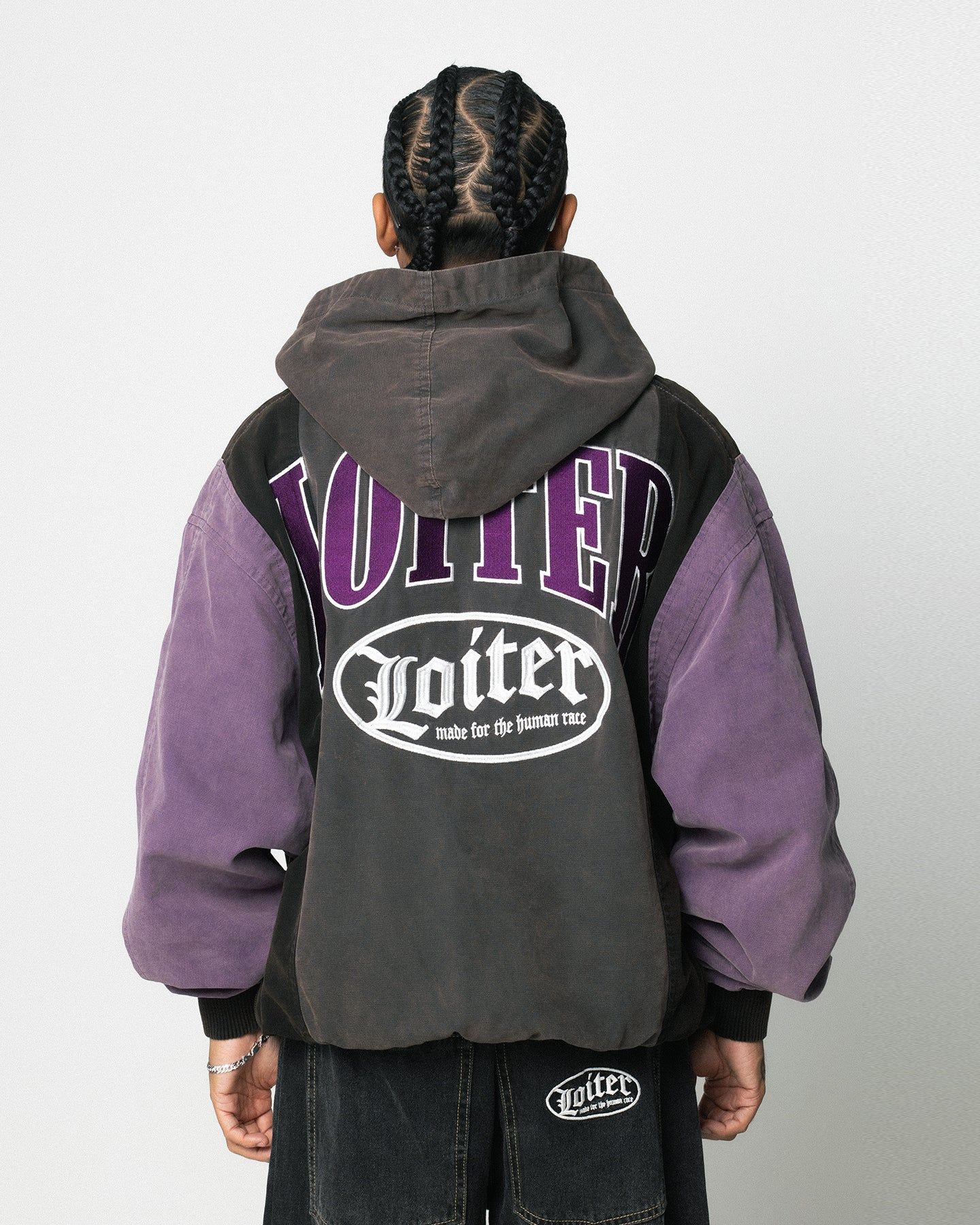 Loiter Splinter Hoodie Black/Purple sold by Culture Kings product image thumbnail 7