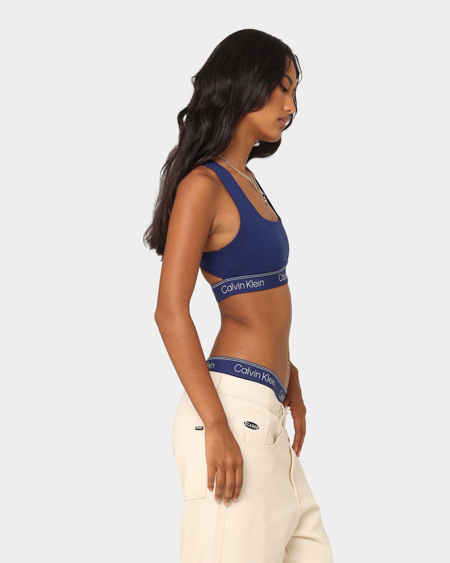 Calvin Klein Women's Athletic Unlined Bralette Blue Depth sold by Culture Kings product image thumbnail 5