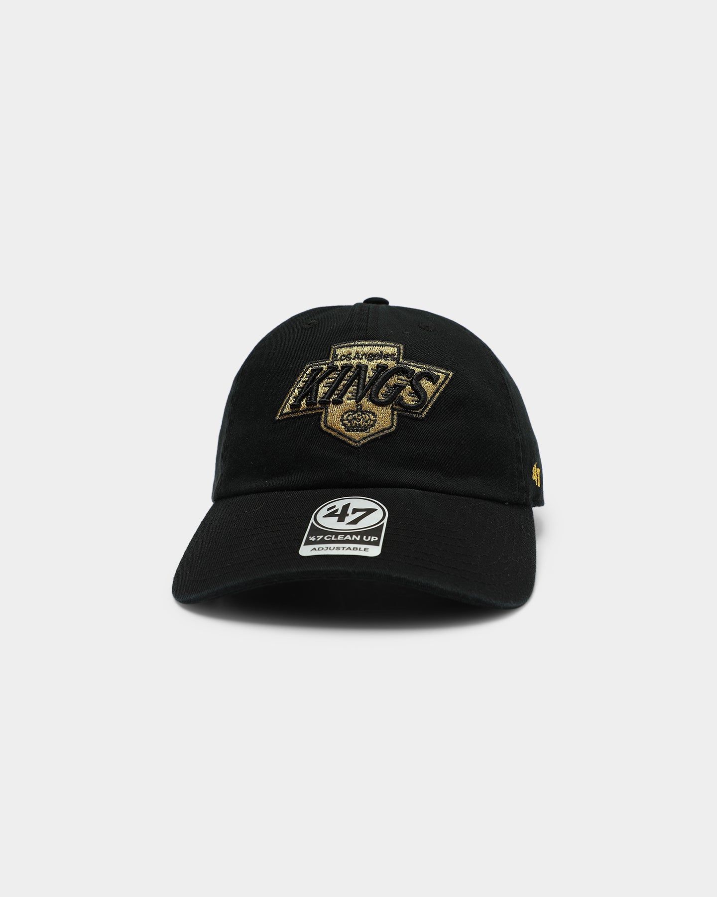 47 Brand Los Angeles Kings Clean Up Strapback Black/Gold sold by Culture Kings