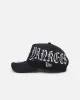 New Era New York Yankees 'Gothic Script' 9FORTY A-Frame Snapback Navy/Grey sold by Culture Kings