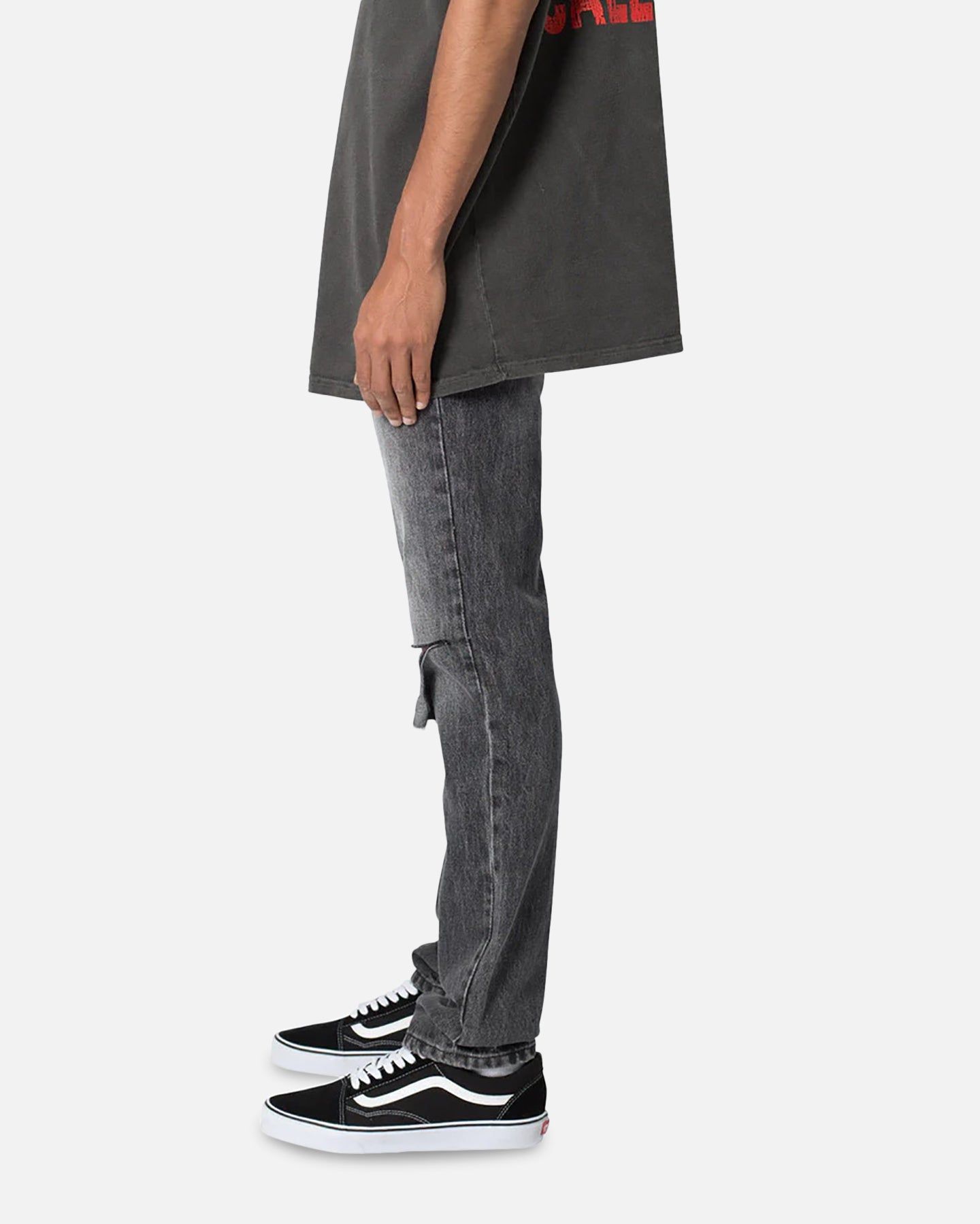 MNML D530 Zipper Denim Jeans Washed Black sold by Culture Kings product image thumbnail 3