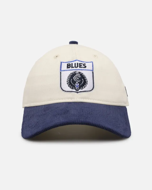 New Era Carlton Blues 9TWENTY Strapback Chrome White sold by Culture Kings