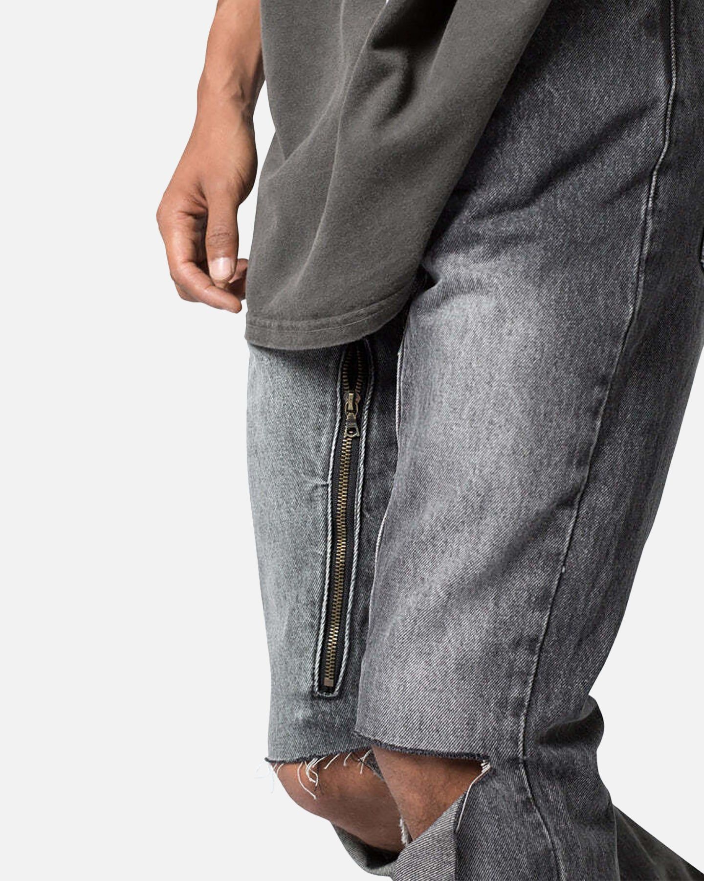 MNML D530 Zipper Denim Jeans Washed Black sold by Culture Kings product image thumbnail 5