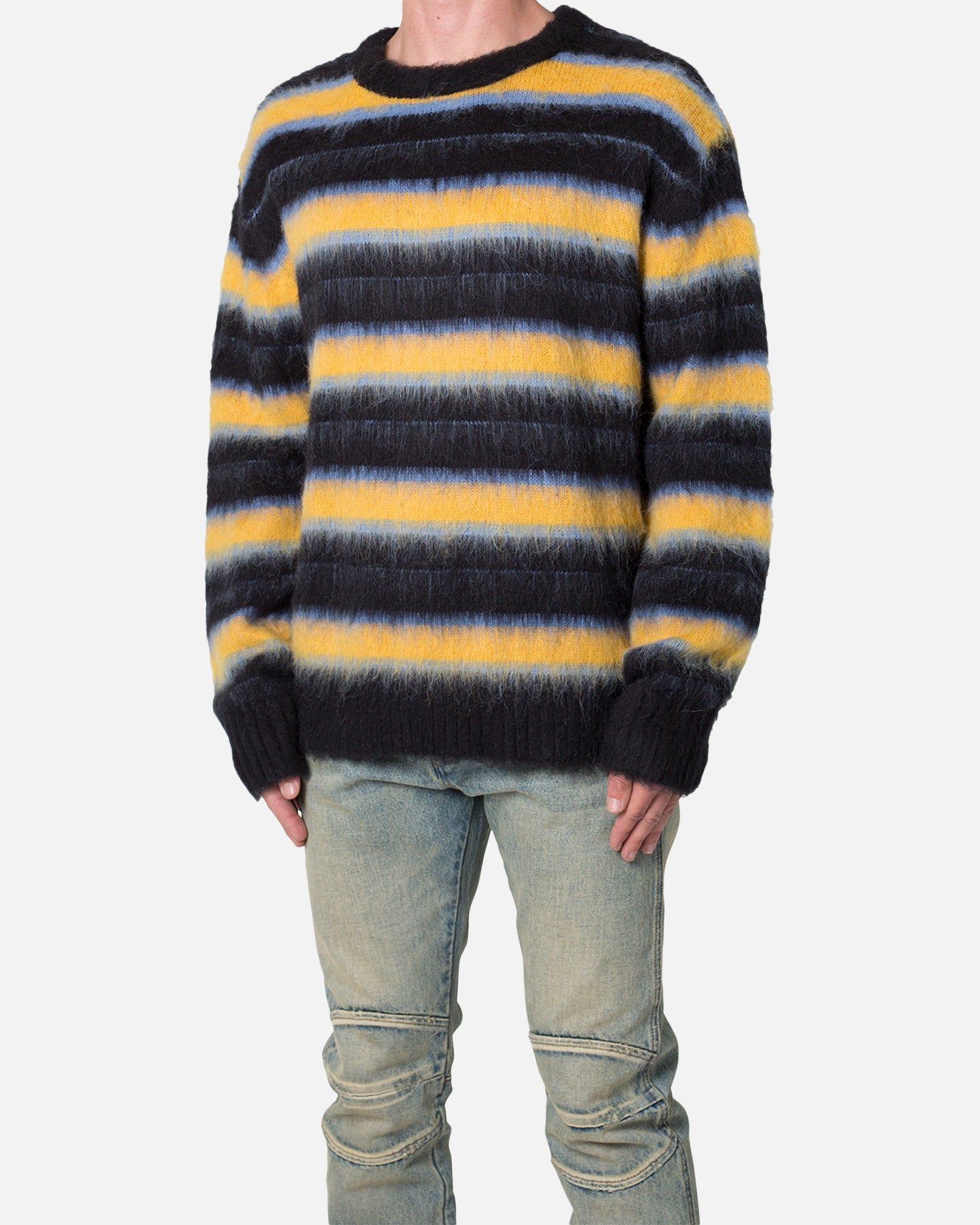 MNML Striped Mohair Sweater Black sold by Culture Kings product image thumbnail 2