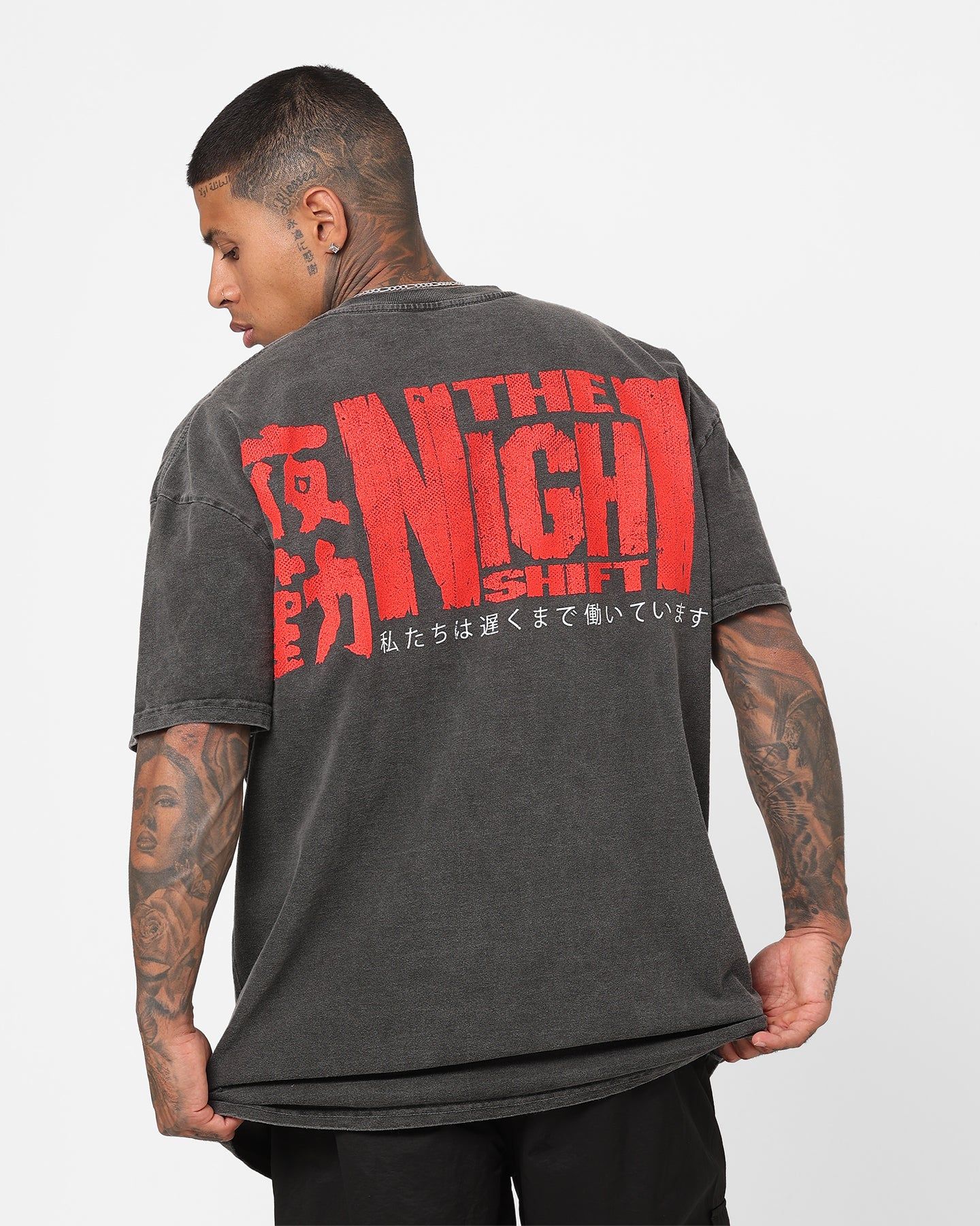 The Night Shift Dog Heavyweight Vintage T-Shirt Black Wash sold by Culture Kings product image thumbnail 3