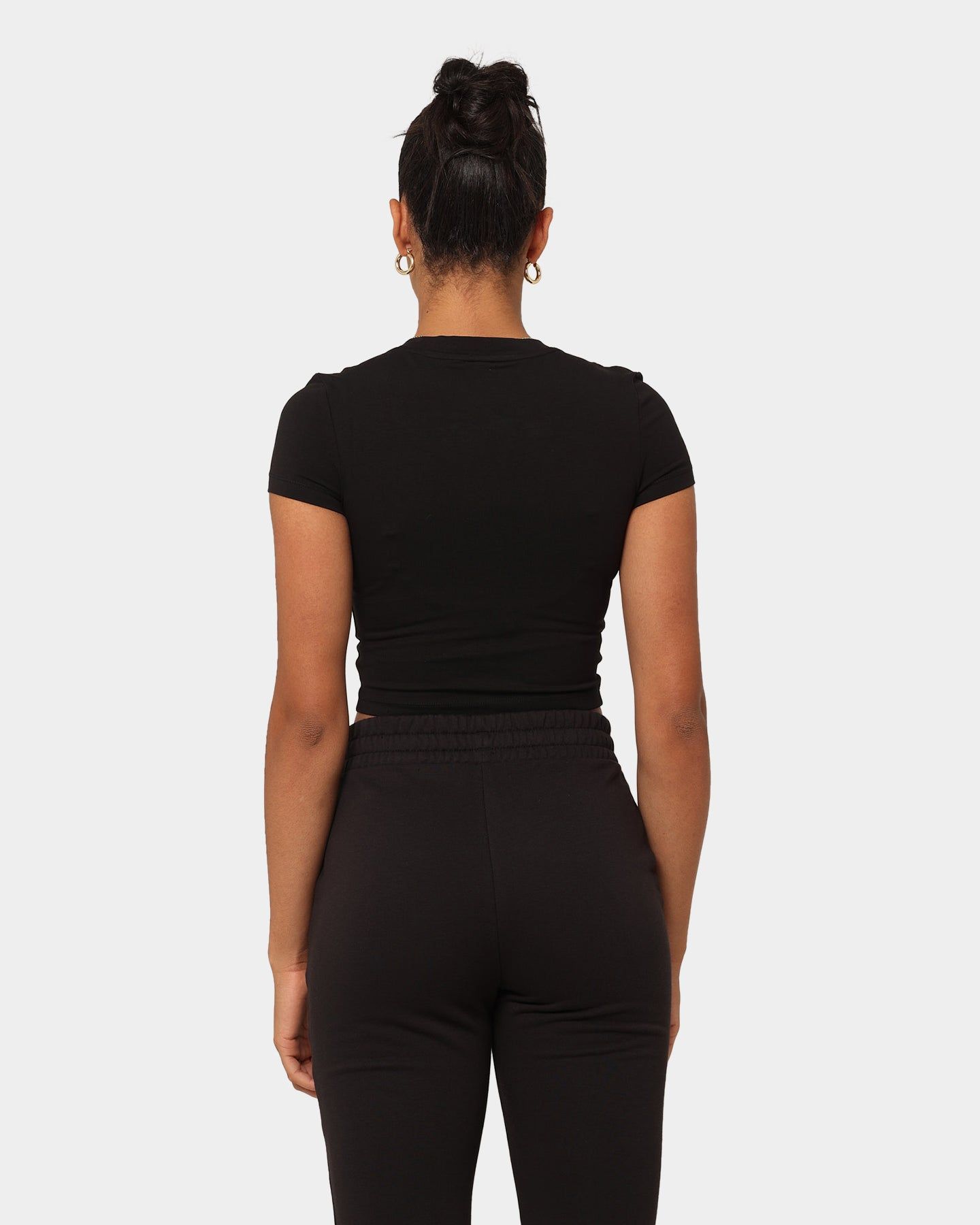 Puma Women's Classics Cropped Slim T-Shirt Puma Black sold by Culture Kings product image thumbnail 4
