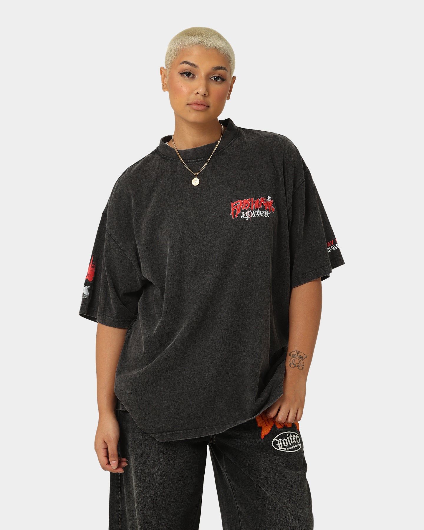 Loiter Firestarter Vintage T-Shirt Vintage Black sold by Culture Kings product image thumbnail 6