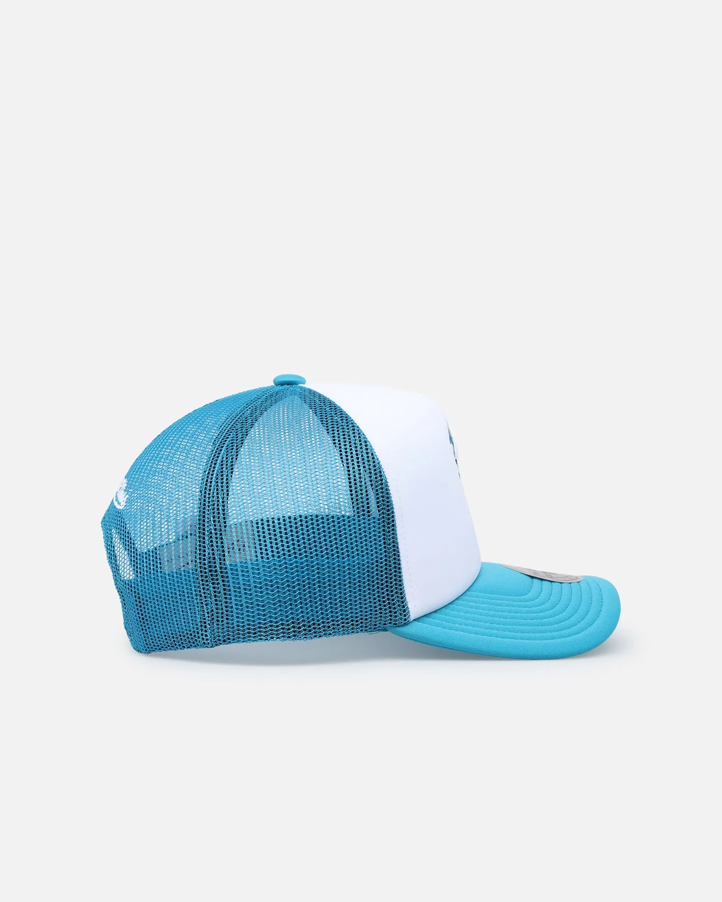 Mitchell & Ness Charlotte Hornets Logo Foam Trucker Snapback Teal/White sold by Culture Kings product image thumbnail 3