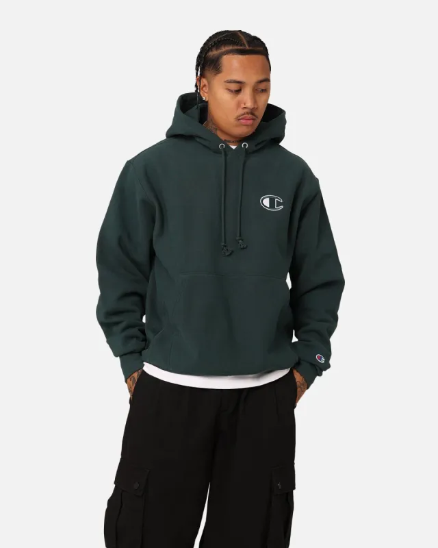 Champion Reverse Weave Big C Hoodie Baby Spinach sold by Culture Kings