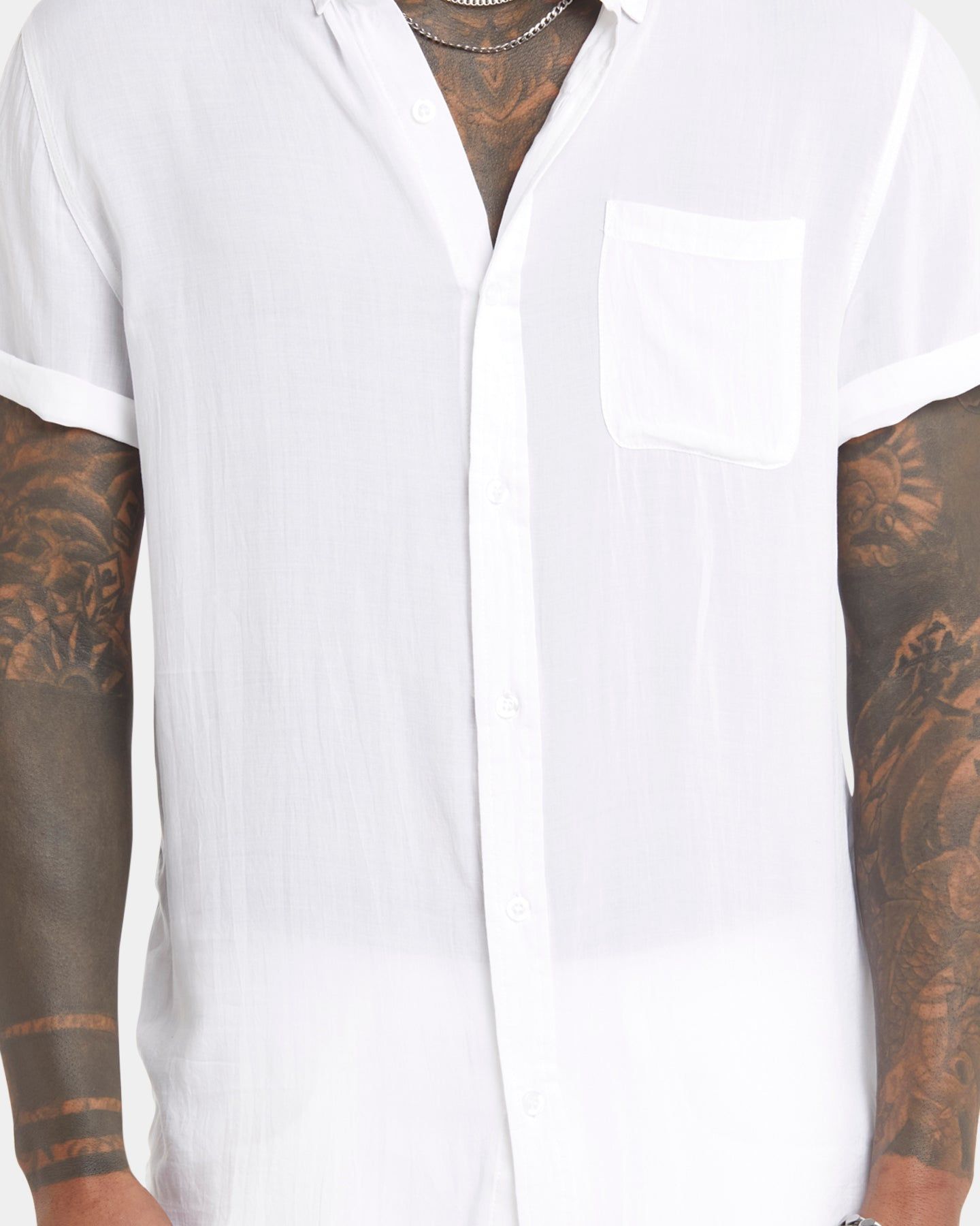 XXIII Dubrovnik Short Sleeve Button Up Shirt White sold by Culture Kings product image thumbnail 4