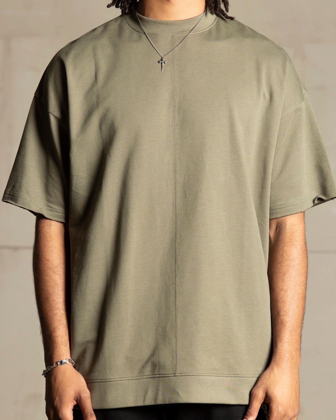 Saint Morta Shadow Boxy T-Shirt Khaki Green sold by Culture Kings product image thumbnail 5